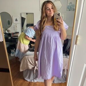 A New Day Lilac Textured Dress